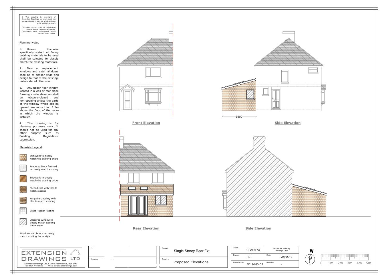 proposed elevations