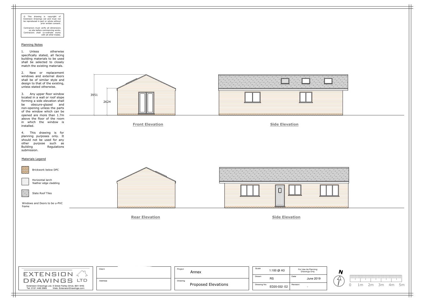 Proposed elevations